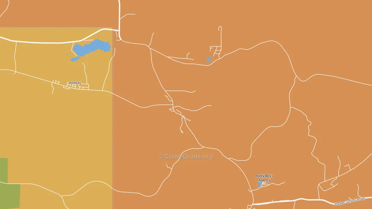 Sangrey, MT Map of Vehicle Theft Rates