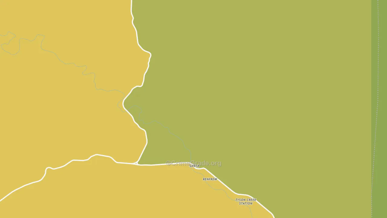 Santa, ID Map of Vehicle Theft Rates