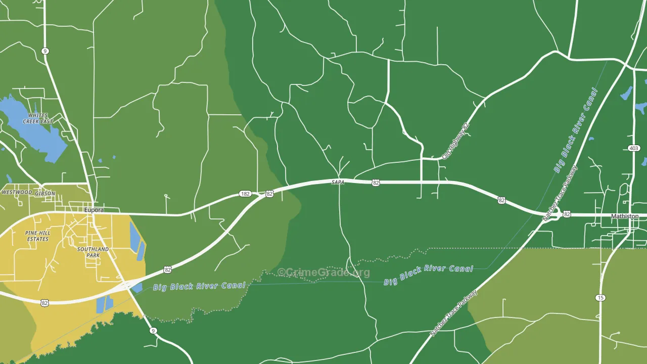 Sapa, MS Map of Vehicle Theft Rates