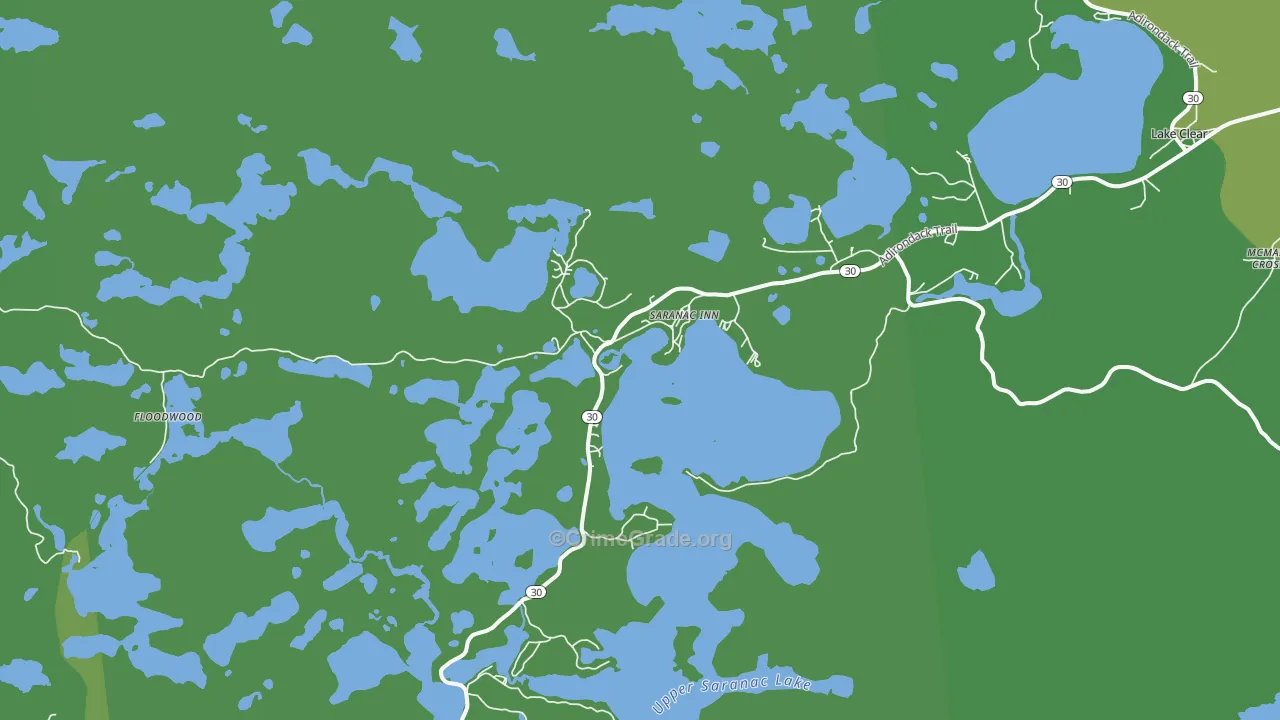 Saranac Inn, NY Map of Vehicle Theft Rates
