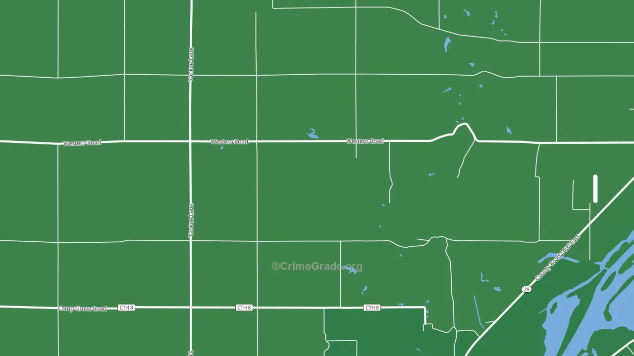 Saratoga Center, IL Map of Vehicle Theft Rates