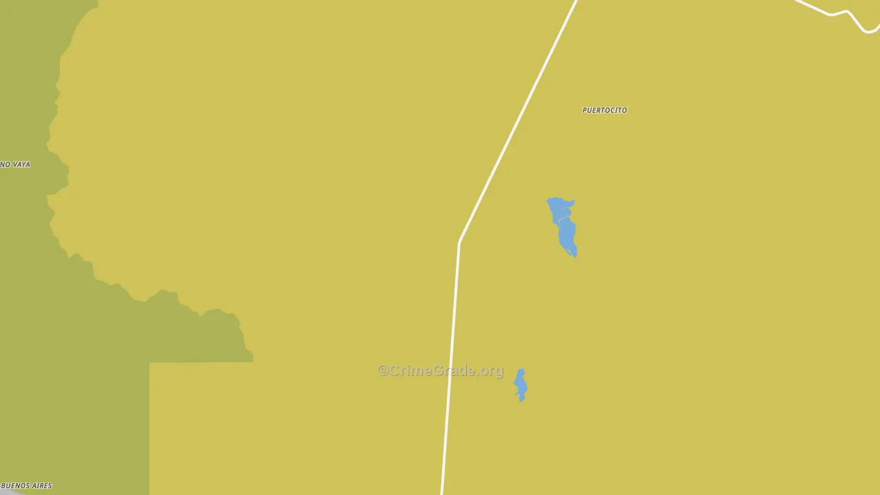 Sasabe, AZ Map of Vehicle Theft Rates
