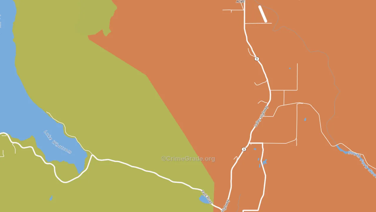 Saxon, WA Map of Vehicle Theft Rates