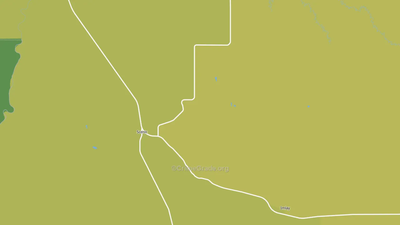 Scenic, SD Map of Vehicle Theft Rates