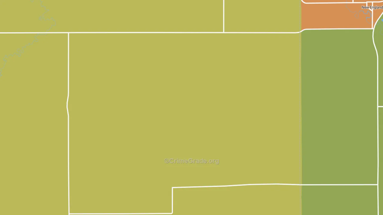Schefield, ND Map of Vehicle Theft Rates