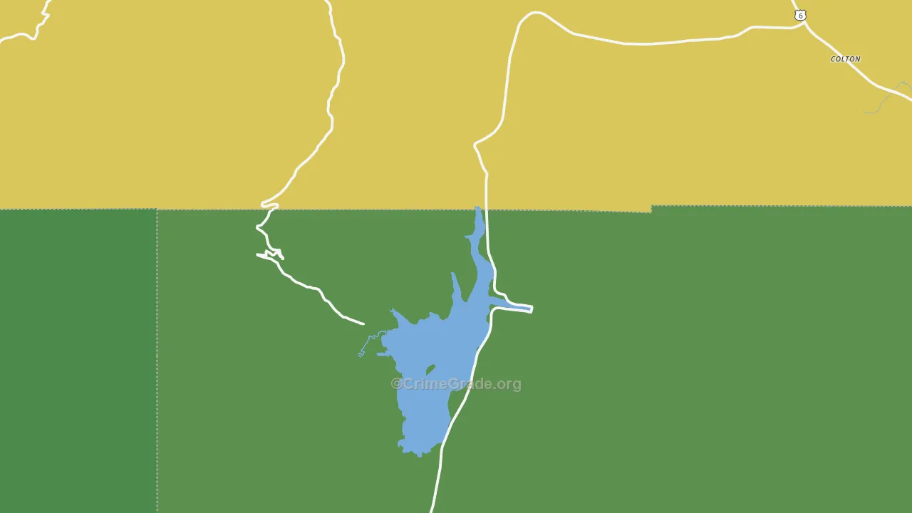 Scofield, UT Map of Vehicle Theft Rates