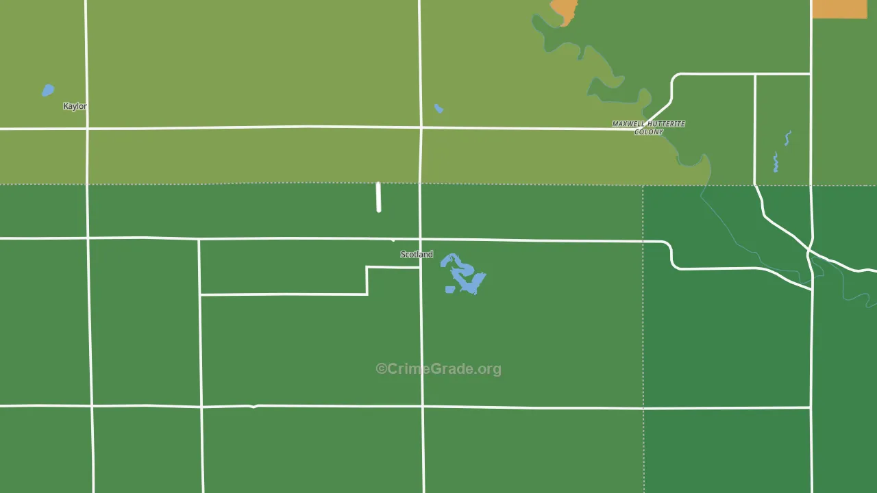Scotland, SD Map of Vehicle Theft Rates