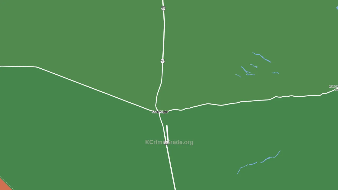 Searchlight, NV Map of Vehicle Theft Rates