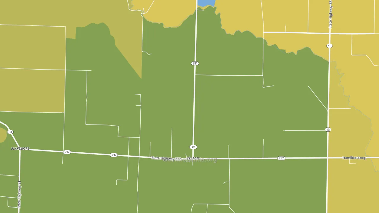 Seaton, AR Map of Vehicle Theft Rates