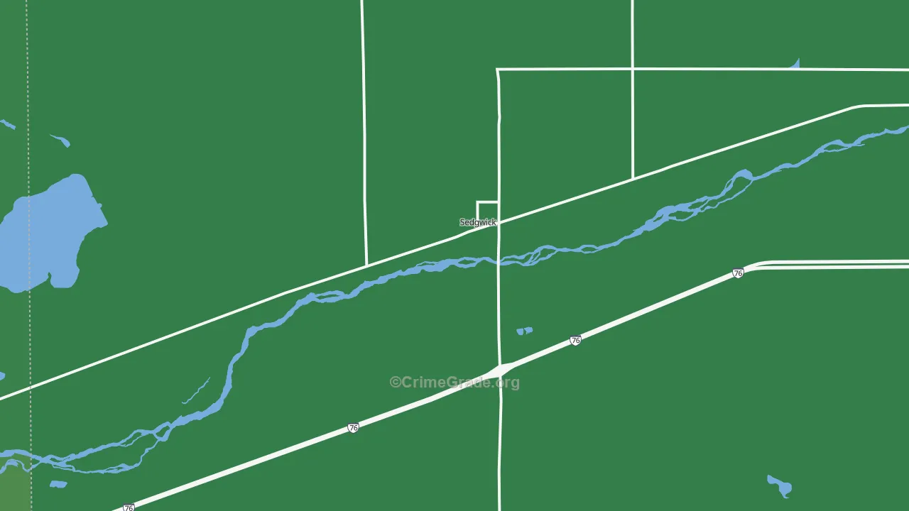 Sedgwick, CO Map of Vehicle Theft Rates