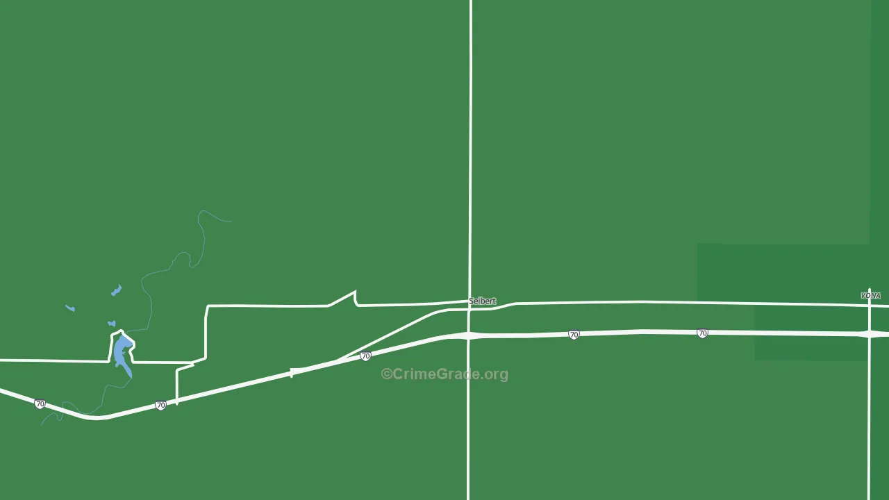 Seibert, CO Map of Vehicle Theft Rates