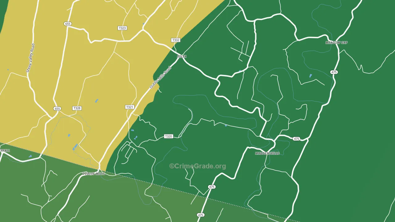 Selea, PA Map of Vehicle Theft Rates