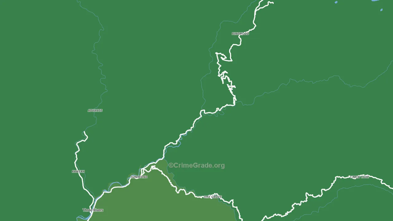 Sequoia National Park, CA Map of Vehicle Theft Rates