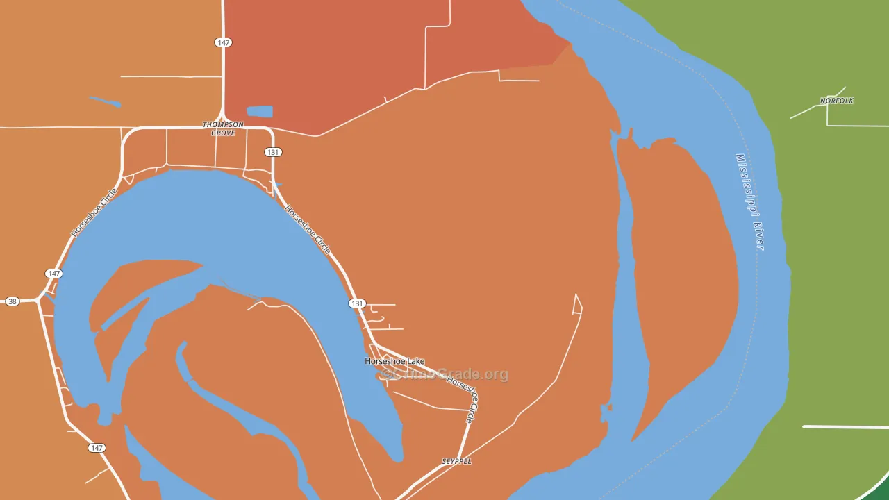 Seyppel, AR Map of Vehicle Theft Rates