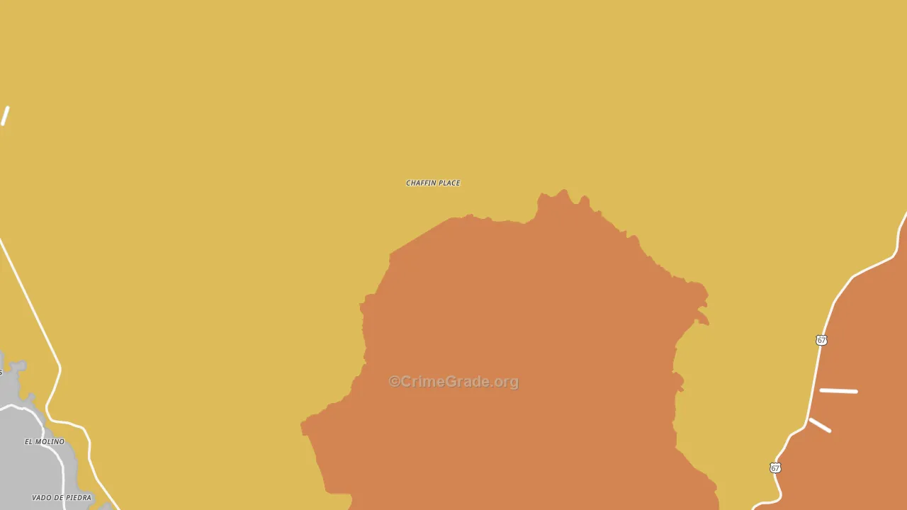 Shafter, TX Map of Vehicle Theft Rates