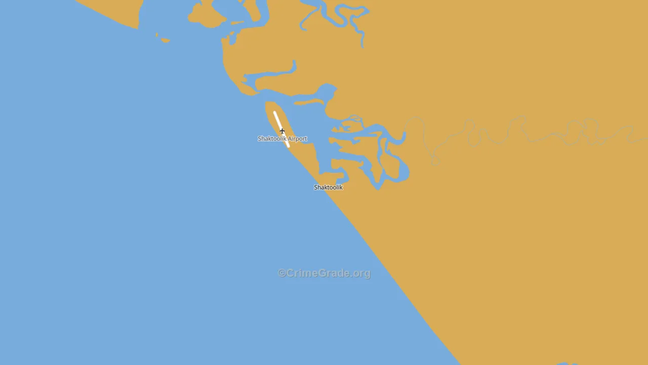 Shaktoolik, AK Map of Vehicle Theft Rates