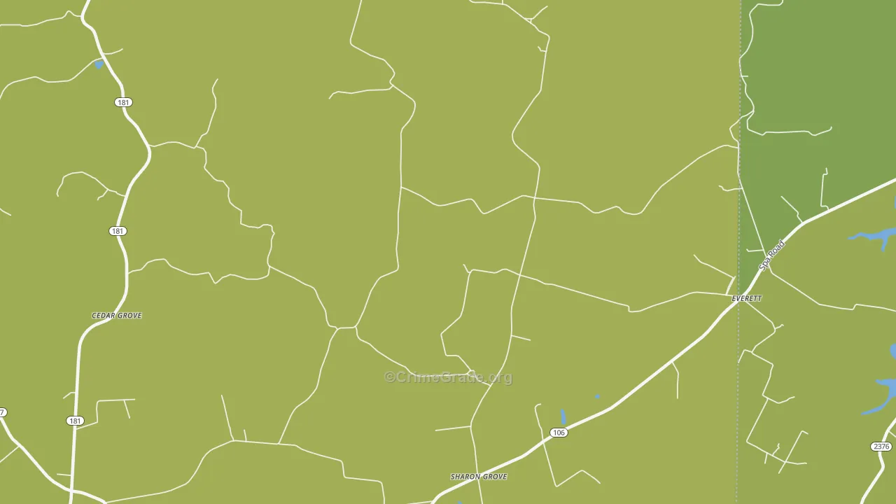 Sharon Grove, KY Map of Vehicle Theft Rates