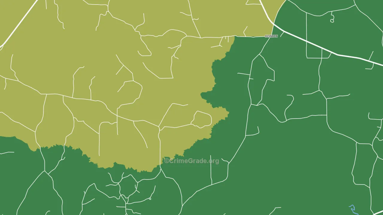 Sharon, LA Map of Vehicle Theft Rates