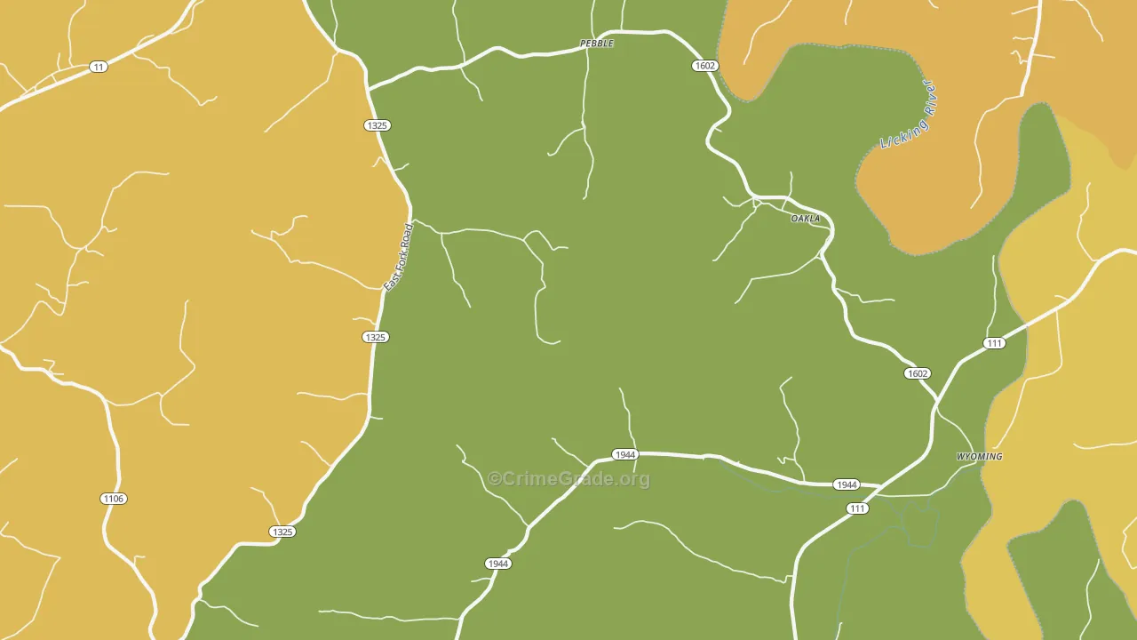 Sherburne, KY Map of Vehicle Theft Rates