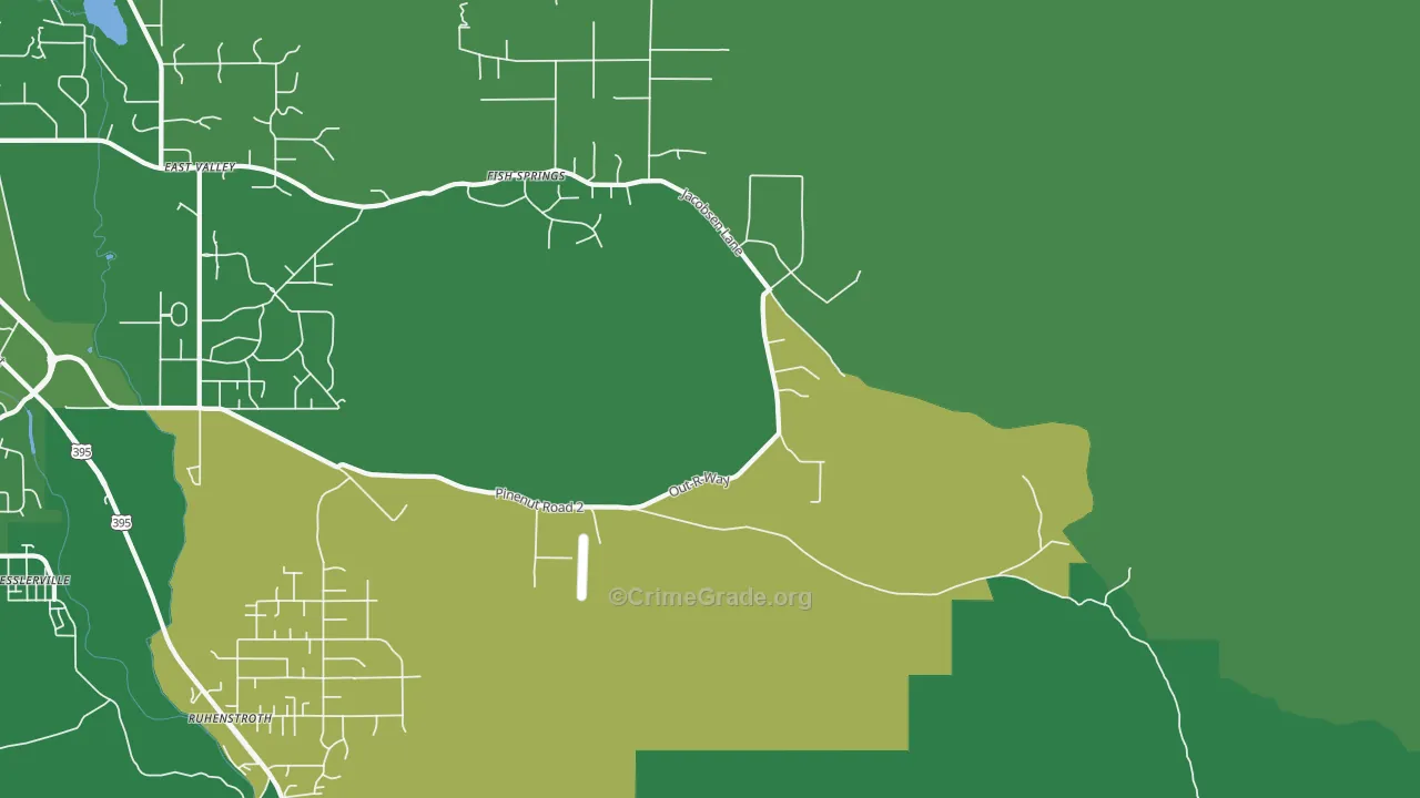 Sheridan, NV Map of Vehicle Theft Rates