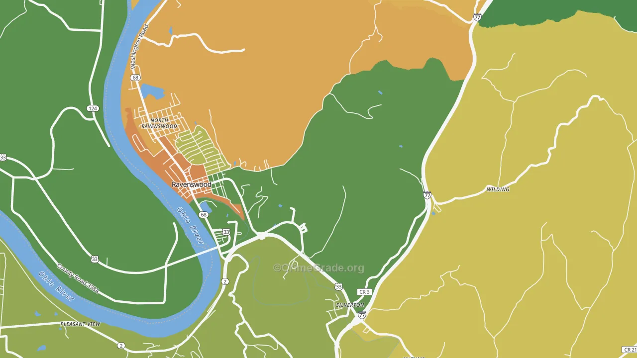 Sherman, WV Map of Vehicle Theft Rates
