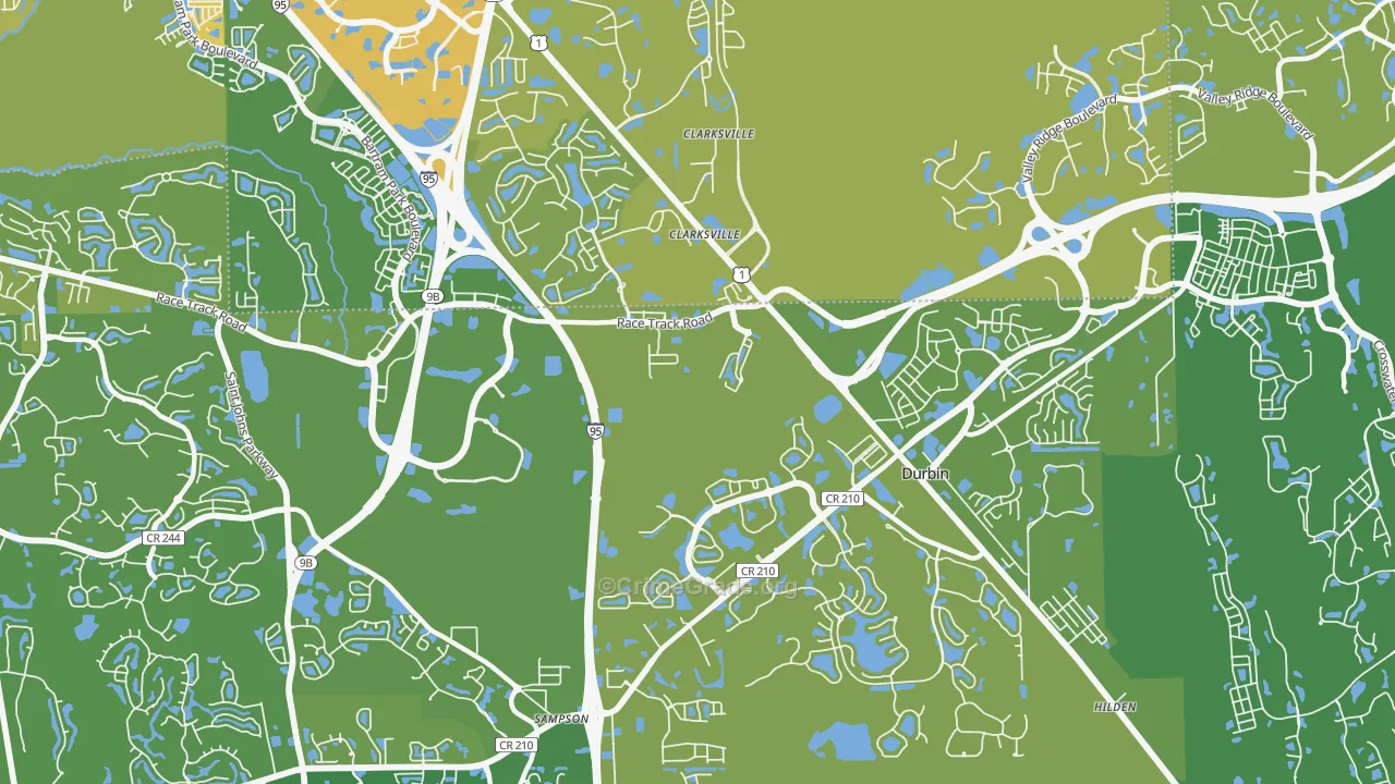 Sherwood Forest, FL Map of Vehicle Theft Rates
