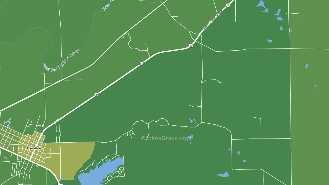 Shields, IN Map of Vehicle Theft Rates