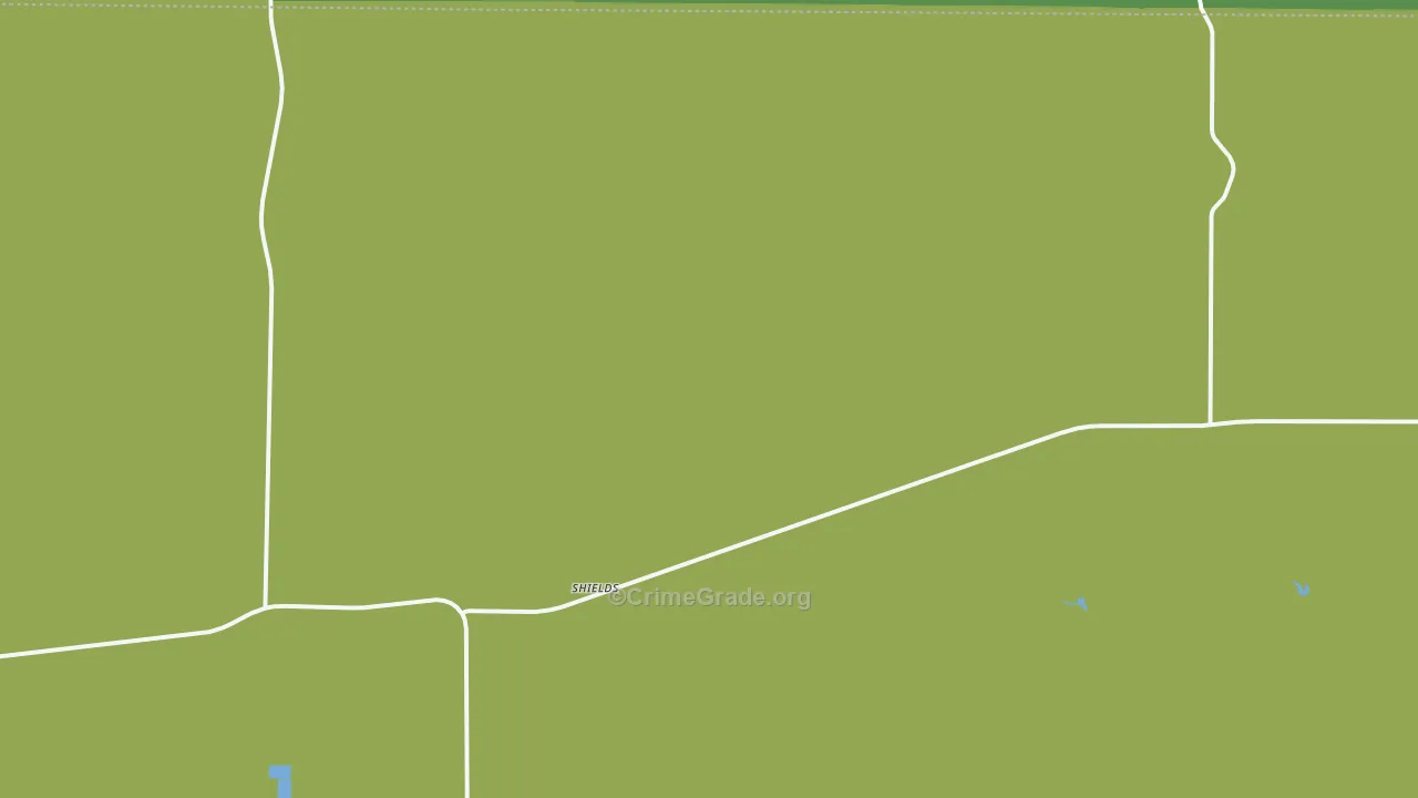 Shields, KS Map of Vehicle Theft Rates
