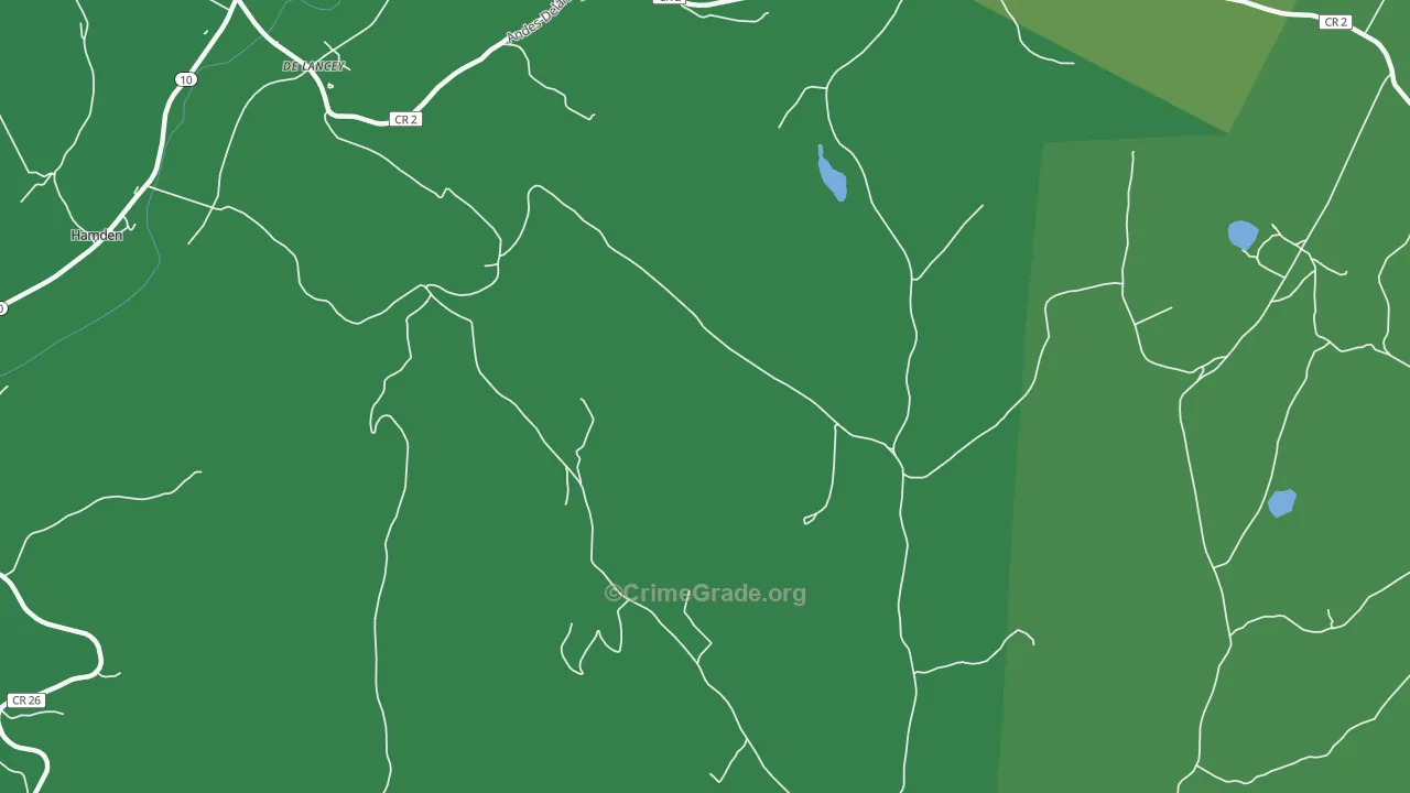 Shinhopple, NY Map of Vehicle Theft Rates