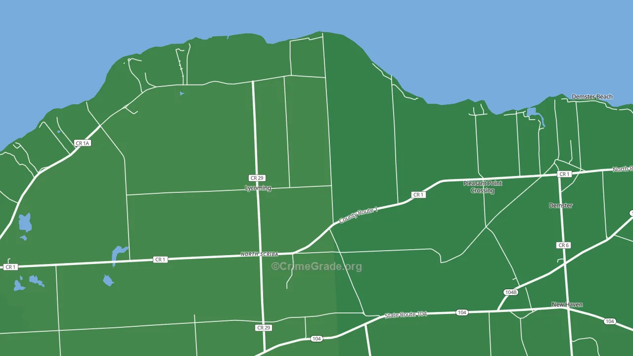 Shore Oaks, NY Map of Vehicle Theft Rates