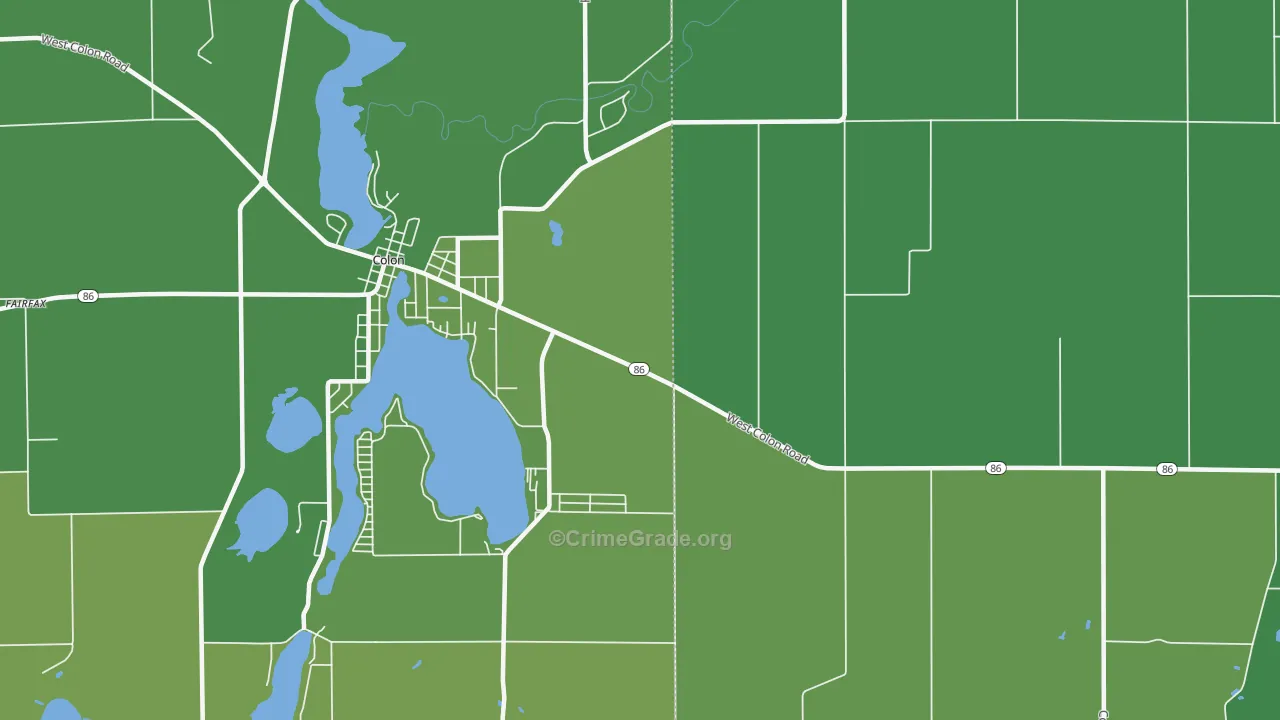 Shorecrest, MI Map of Vehicle Theft Rates