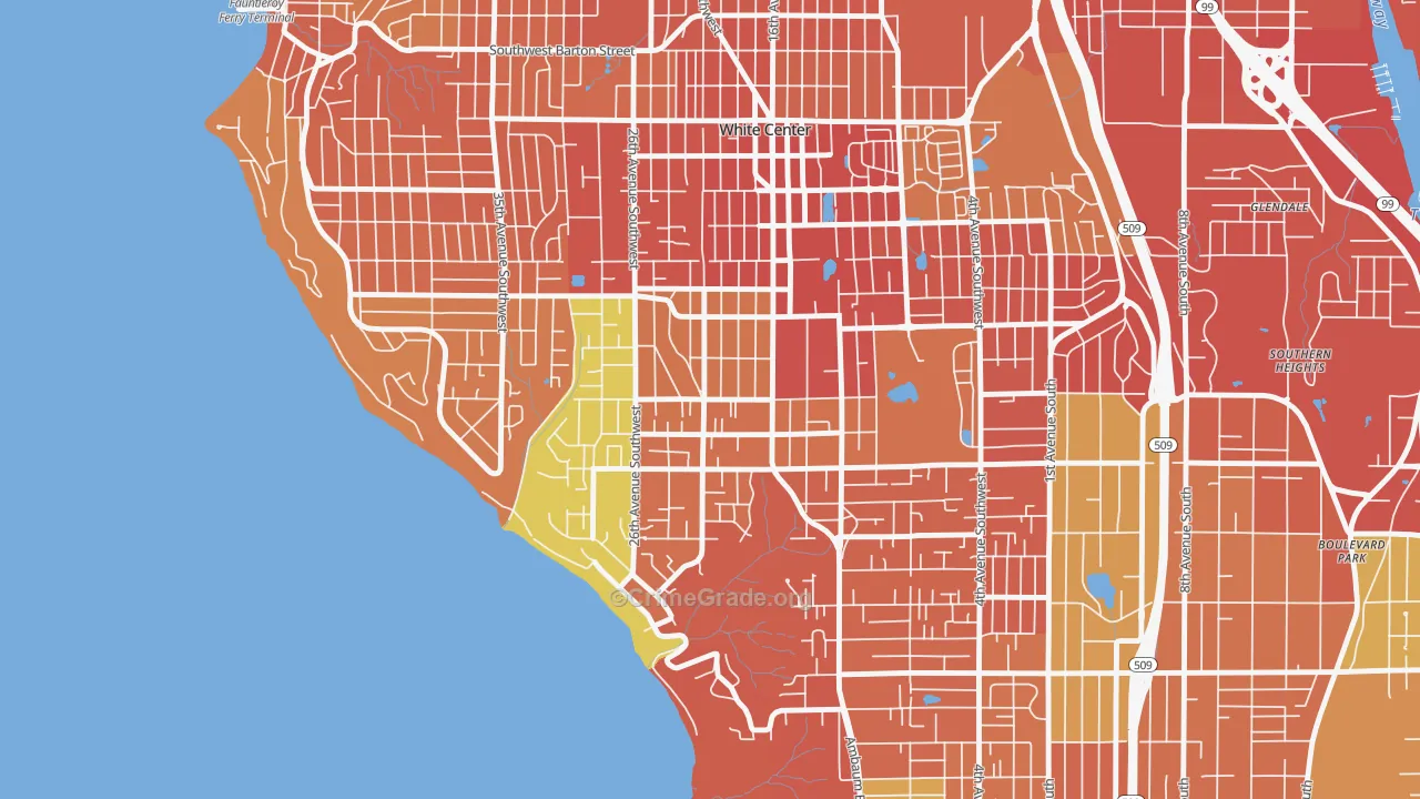 Shorewood, Seattle, WA Map of Vehicle Theft Rates