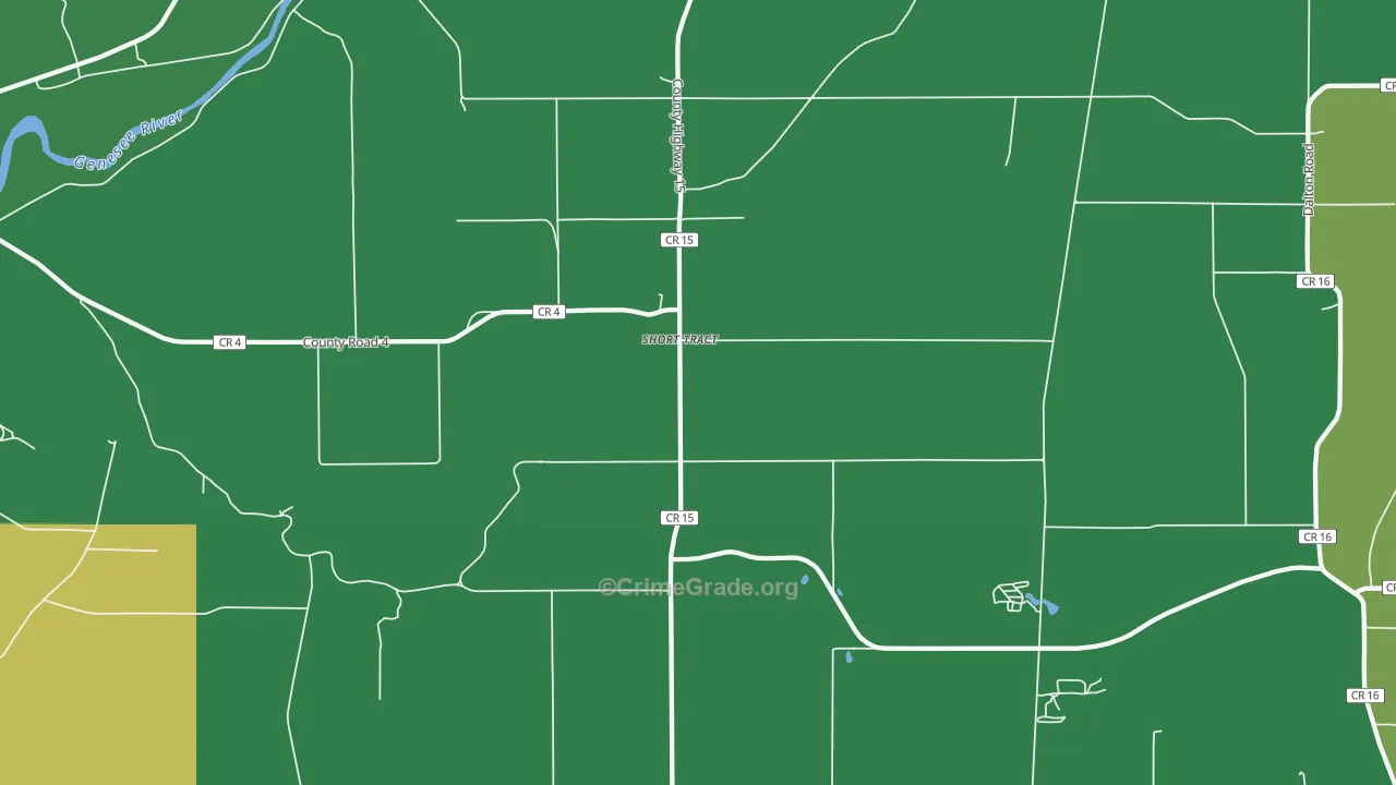 Short Tract, NY Map of Vehicle Theft Rates