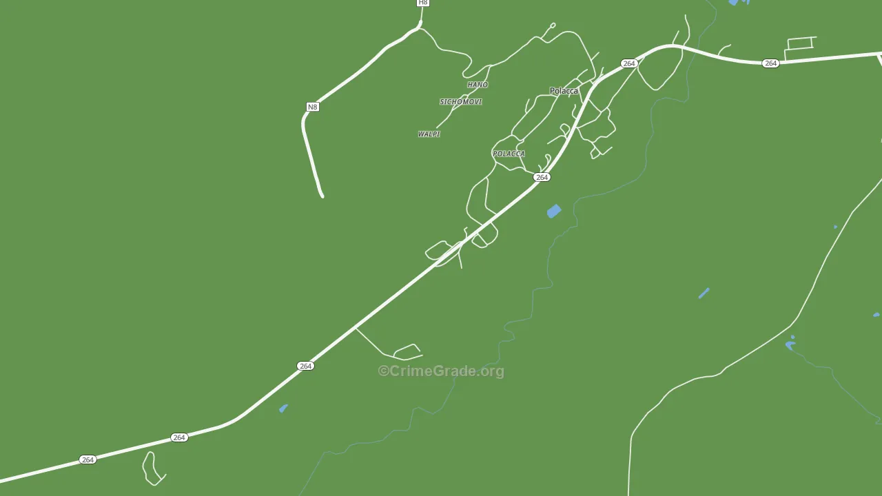 Sichomovi, AZ Map of Vehicle Theft Rates
