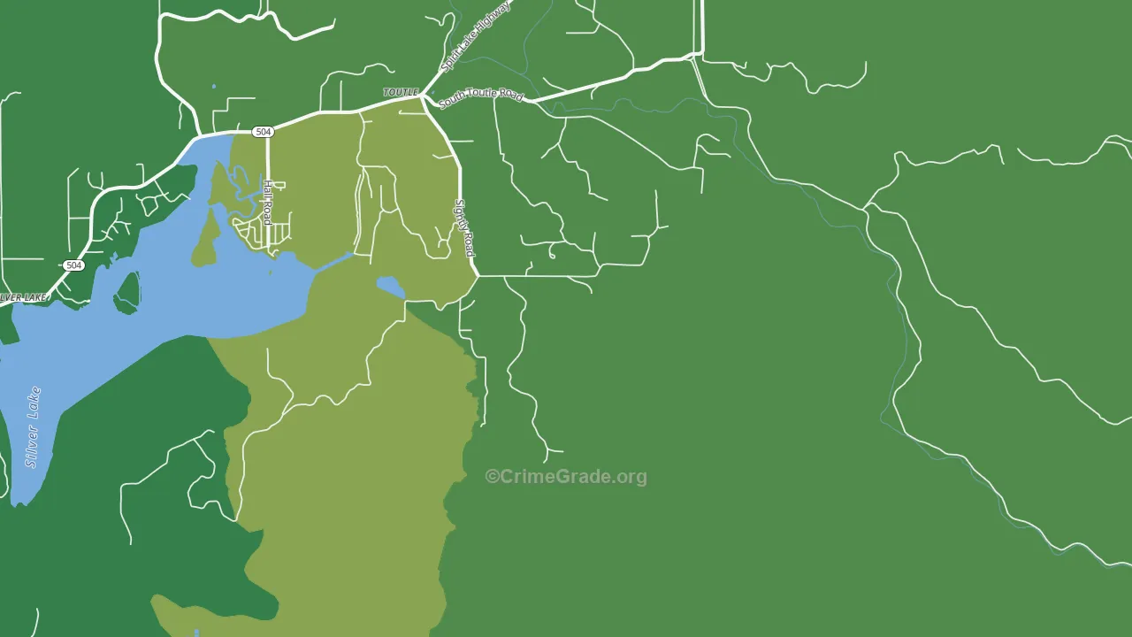 Sightly, WA Map of Vehicle Theft Rates