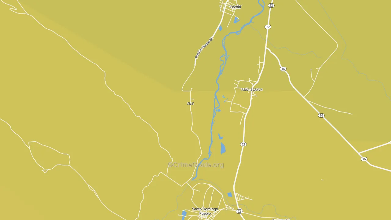 Sile, NM Map of Vehicle Theft Rates