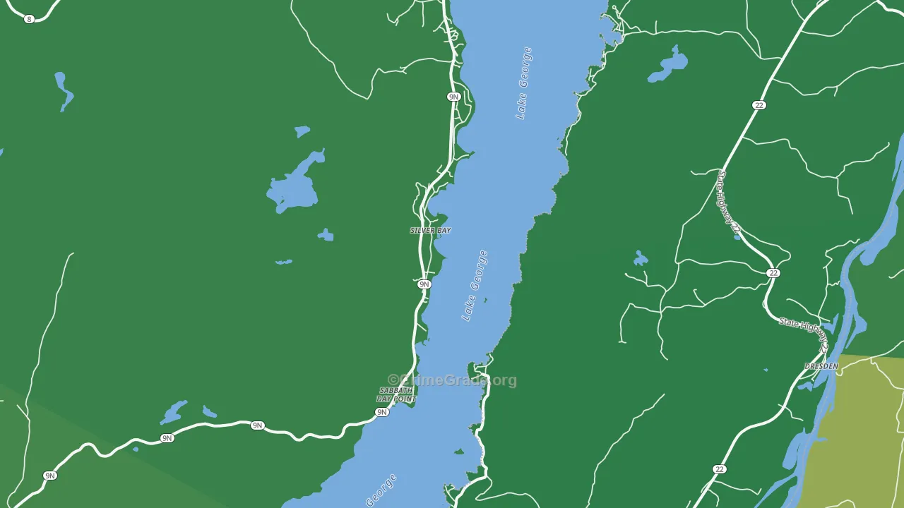 Silver Bay, NY Map of Vehicle Theft Rates