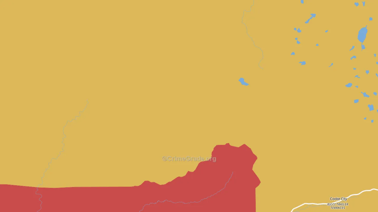 Silver Gate, MT Map of Vehicle Theft Rates