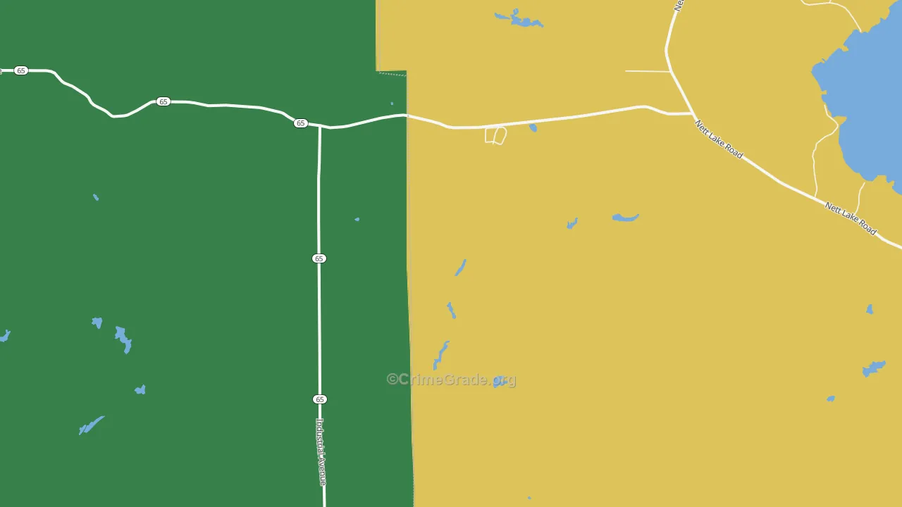 Silverdale, MN Map of Vehicle Theft Rates
