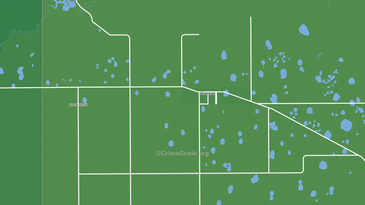 Silverton, TX Map of Vehicle Theft Rates