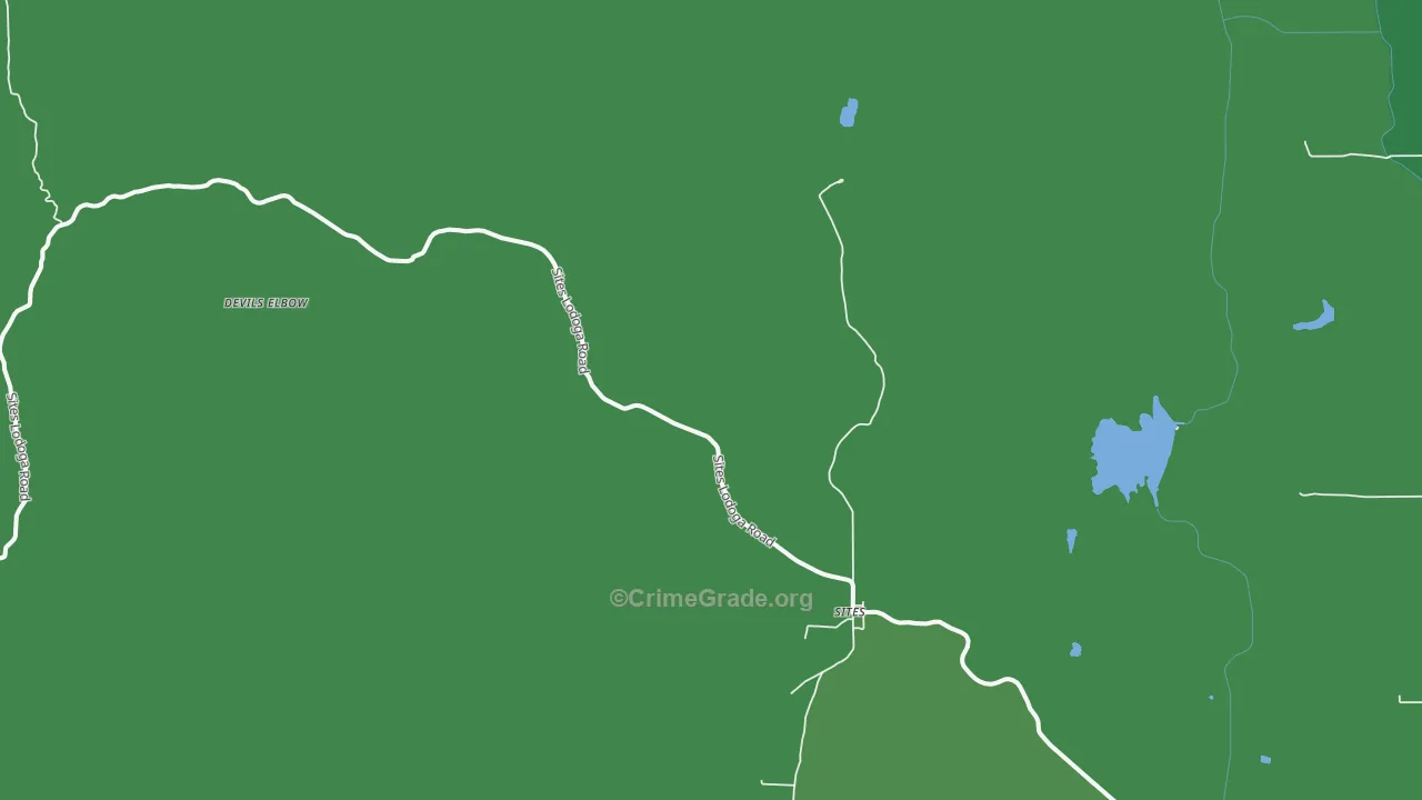 Sites, CA Map of Vehicle Theft Rates