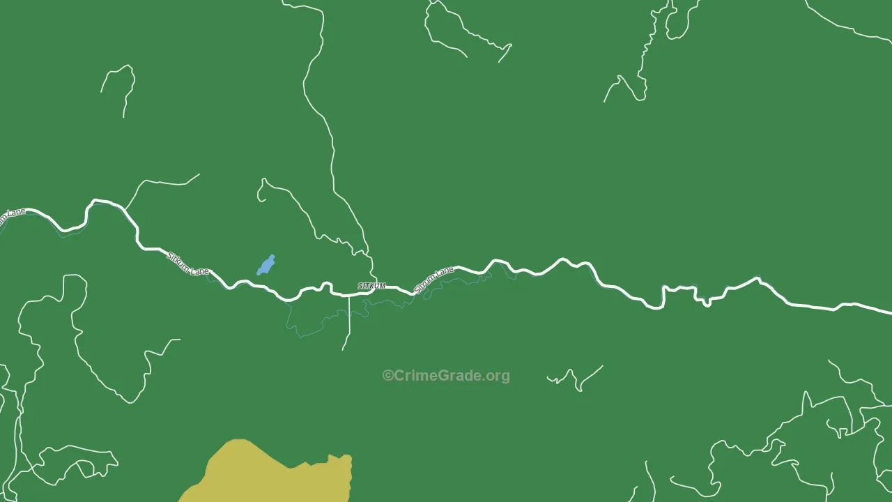 Sitkum, OR Map of Vehicle Theft Rates