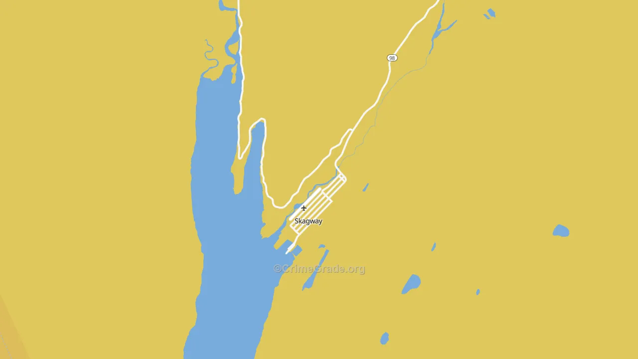 Skagway, AK Map of Vehicle Theft Rates
