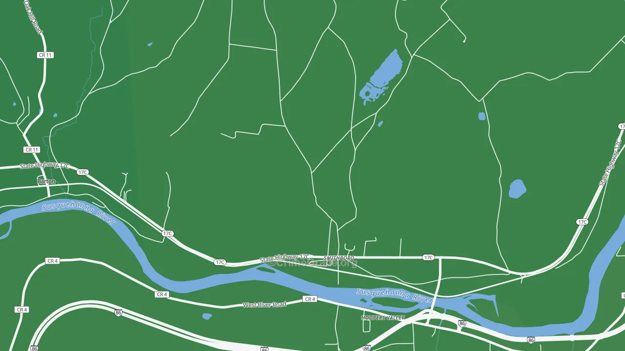 Smithboro, NY Map of Vehicle Theft Rates