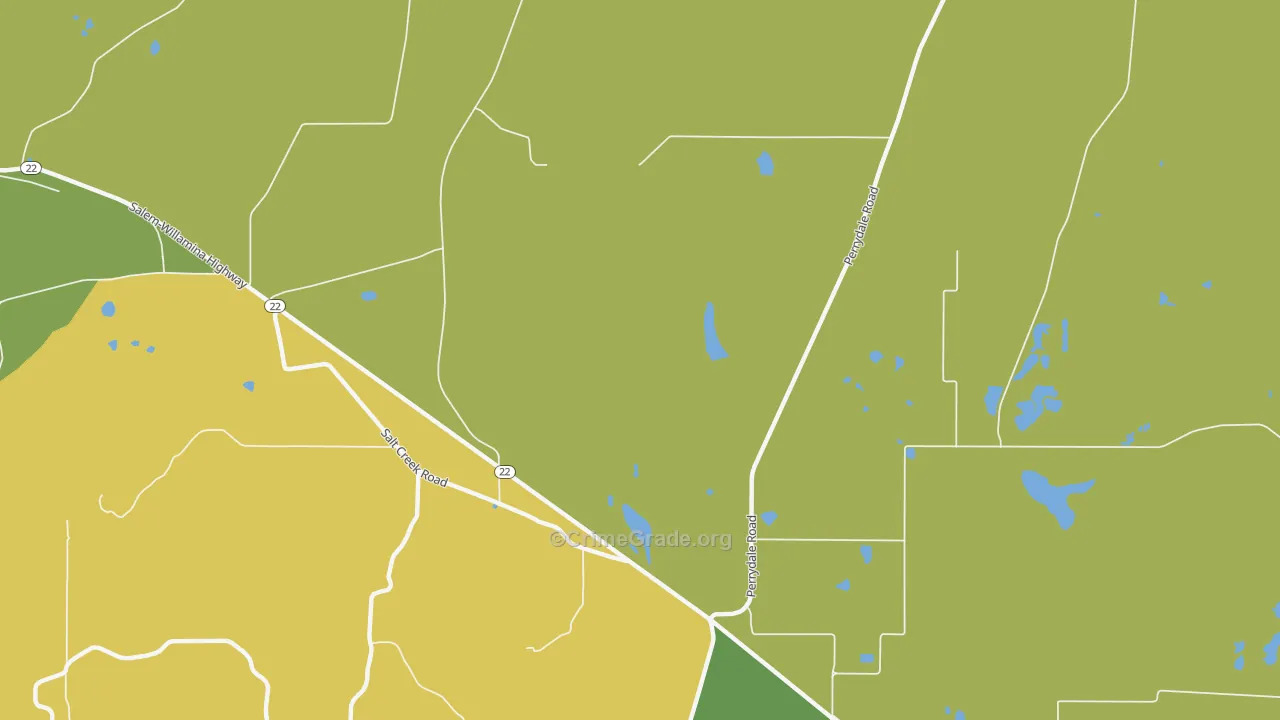 Smithfield, OR Map of Vehicle Theft Rates