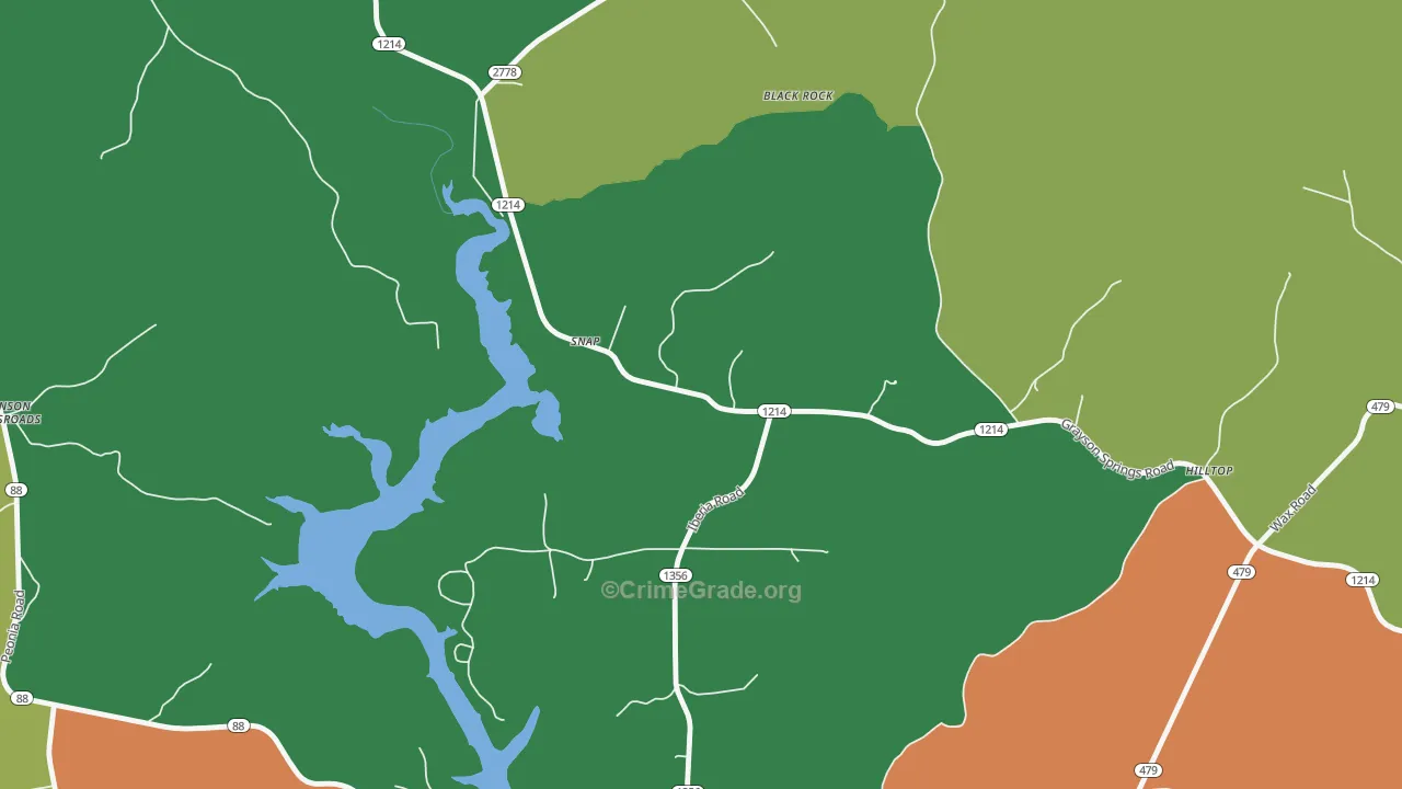 Snap, KY Map of Vehicle Theft Rates