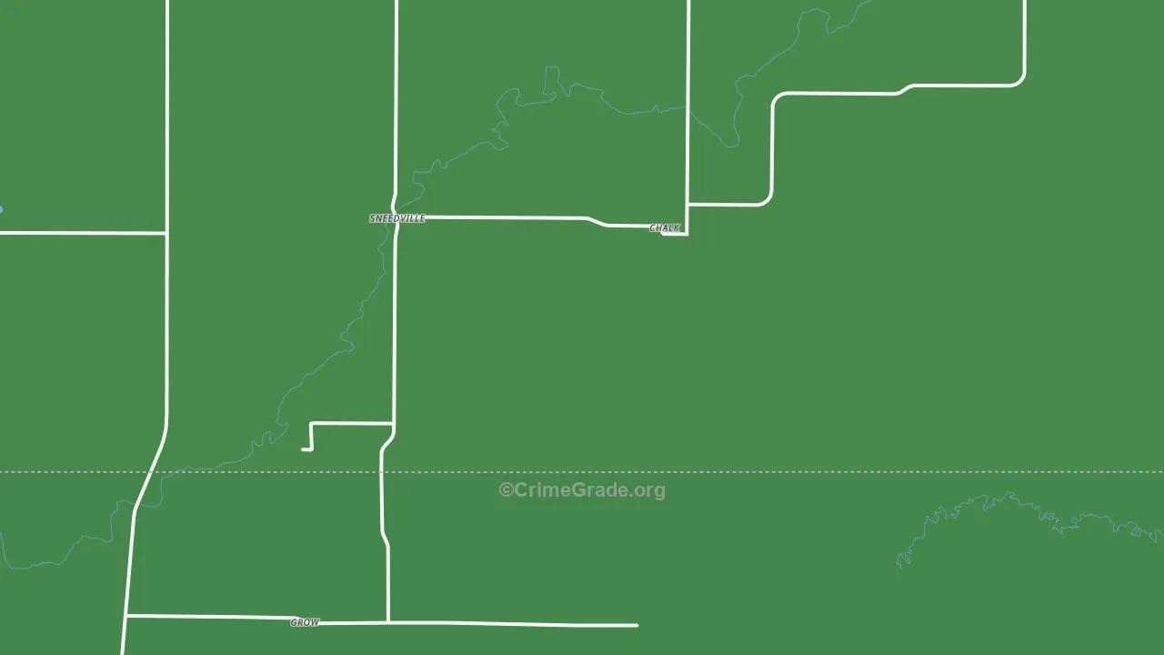 Sneedville, TX Map of Vehicle Theft Rates