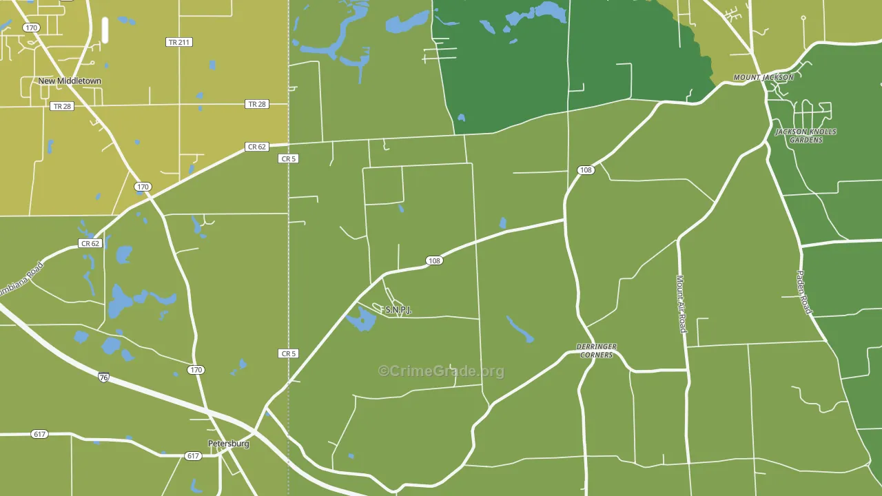 S.N.P.J., PA Map of Vehicle Theft Rates