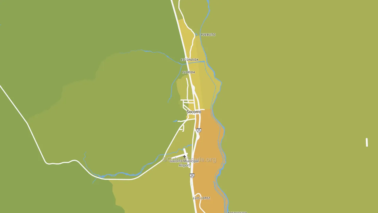 Socorro, NM Map of Vehicle Theft Rates