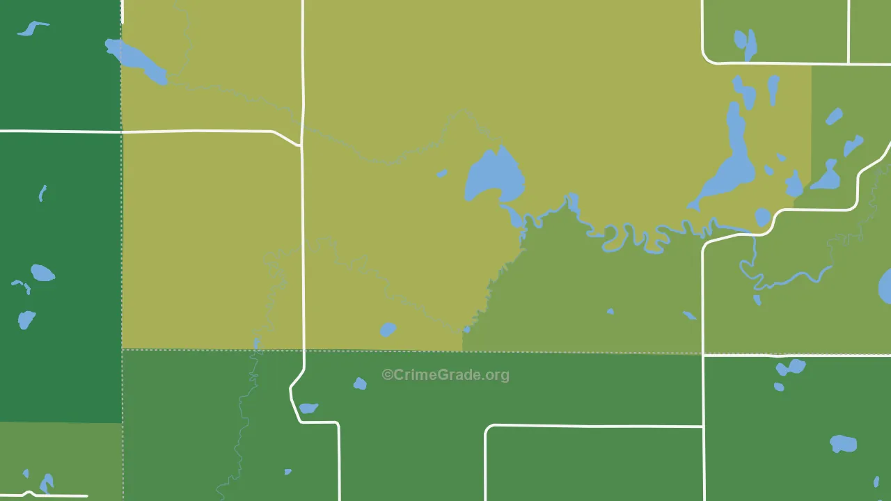 Solway, MN Map of Vehicle Theft Rates